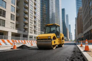 Urban road construction