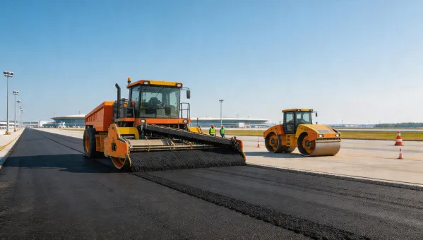 Airport runway construction