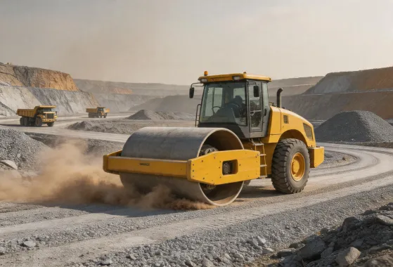 Mining haul road compaction